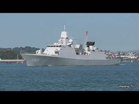 ROYAL NETHERLANDS NAVY HNLMS EVERTSEN F805 LEAVES DEVONPORT NAVAL BASE - 21st September 2020