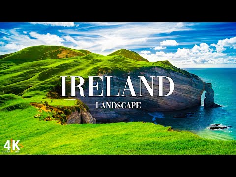 FLYING OVER IRELAND (4K UHD) - Relaxing Music With Beautiful Nature Videos - 4K Ultra HD Video