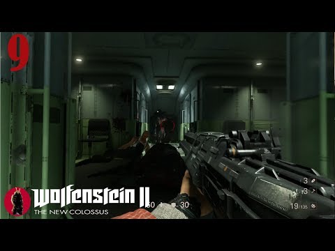 Wolfenstein 2 The New Colossus Walkthrough Gameplay Part 9 - Train - (PS4 Blind Lets play)