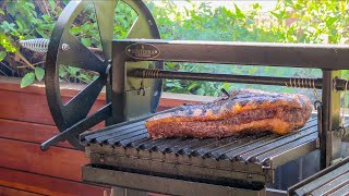 OPEN FIRE BRISKET: Done The Right Way! | Sunterra Pro Argentine Grill
