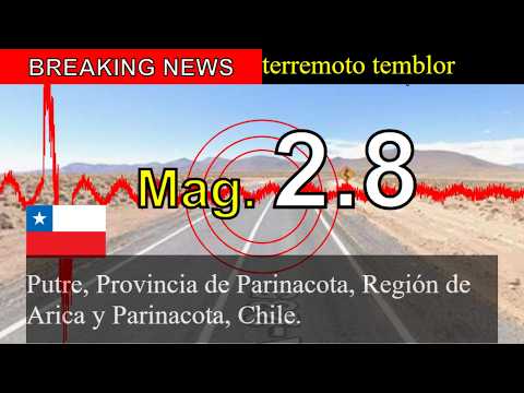 😱🚨Última hora: Sismo de magnitud 2,8 sacude Putre, provincia de Parinacota, región de Arica y Parina
