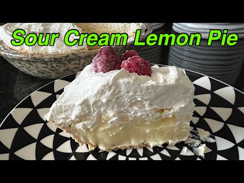 The Perfect Summer Dessert- Sour Cream Lemon Pie - Twisted Mikes