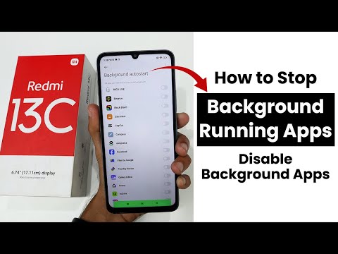 How to Stop Background Running Apps In Redmi 13C | Disable Background Apps