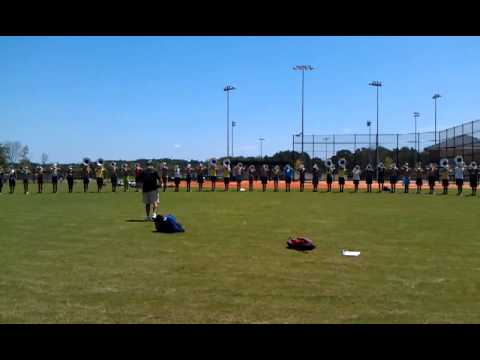 Santa Clara Vanguard 2012 Brass warmups 7/28
