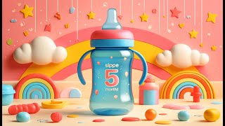 🍼 b.box Sippy Cup with Fliptop Straw, Drink from any Angle | Best Sippy Cup 5 Month Old 🍼