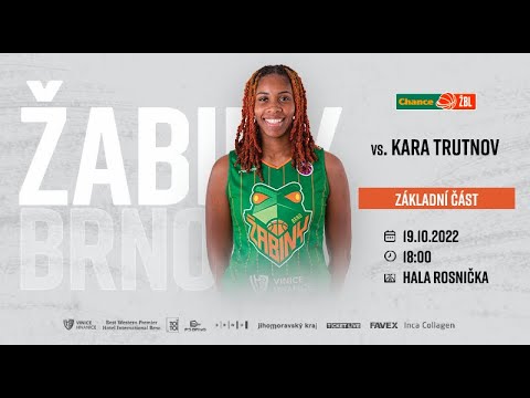 Chance ŽBL: Žabiny Brno - KARA Trutnov, 19.10.2022