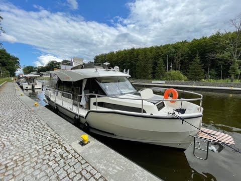 Z pokładu SunCampera 35 - pochylnie kanału Elbląskiego w kilkadziesiąt sekund