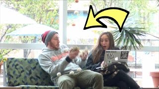 SPILLING EGGS ON PEOPLE!