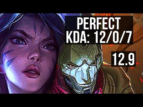 KAI'SA & Seraphine vs JHIN & Sona (ADC) | 12/0/7, Legendary, 500+ games | NA Diamond | 12.9