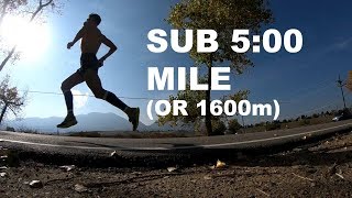 HOW TO RUN A SUB 5-MINUTE MILE! | Sage Running Training and Tips