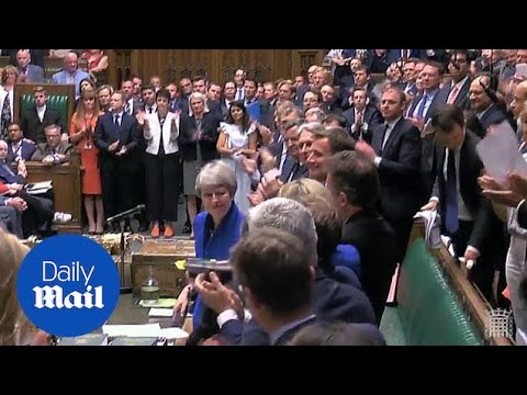 Theresa May tears up after giving final address as Prime Minister