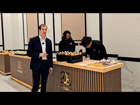 Watch This Pastry Chef Create Desserts Live at your Simcha, something I had never seen before.