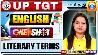 UP TGT English Classes 2026 | English: Literary Terms | UP TGT English One Shot Class