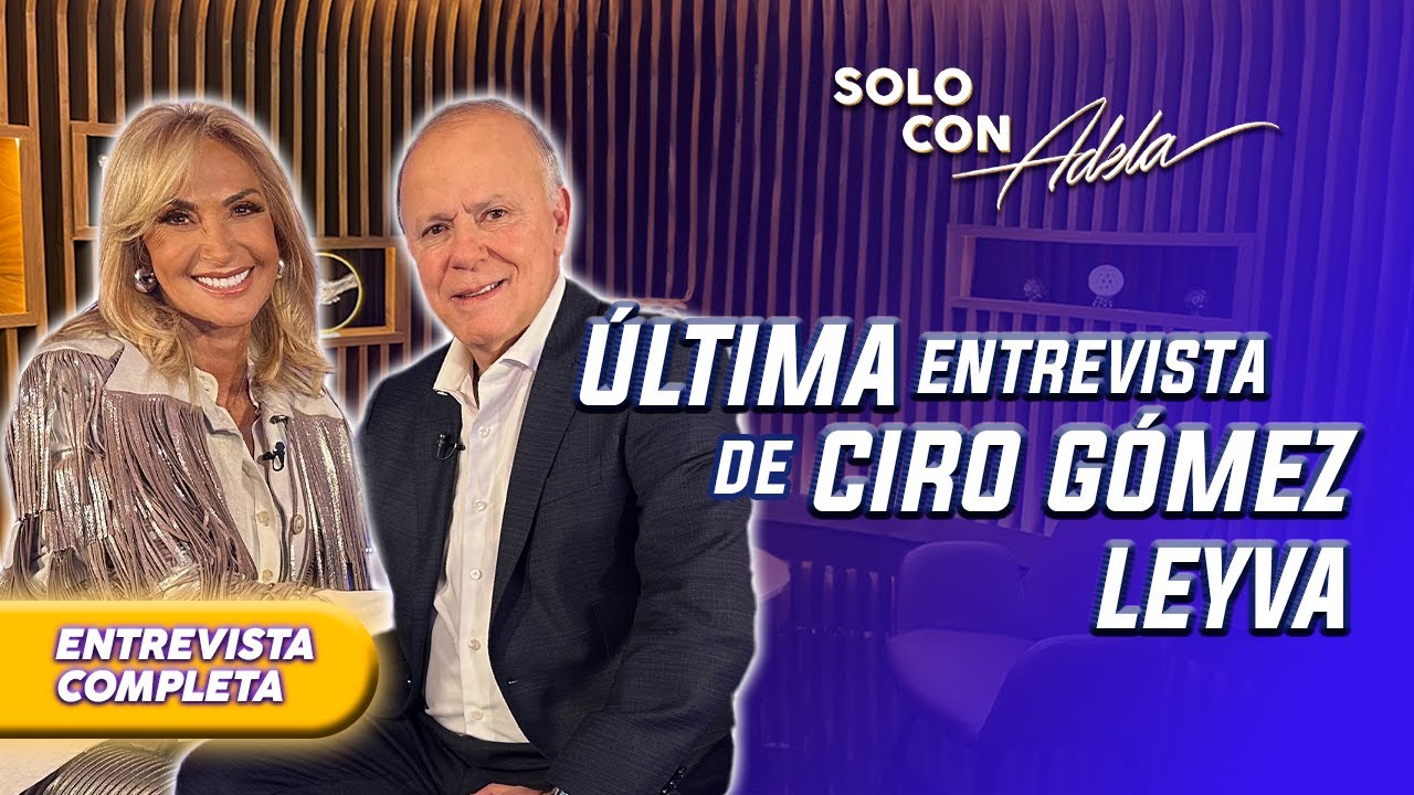 Antes de irse, CIRO GÓMEZ LEYVA conversa SIN CENSURA con Adela Micha | Solo con Adela