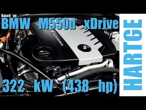 BMW M550d xDrive F10 Test Drive with HARTGE Engine Upgrade 80 - 200 km/h