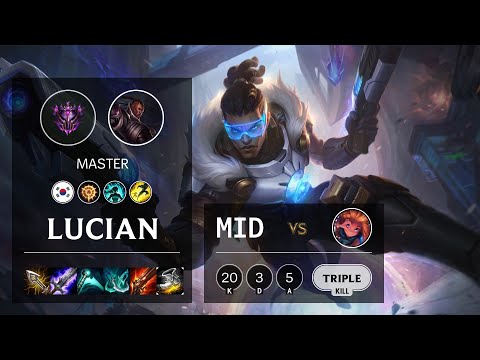 Lucian Mid vs Zoe - KR Master Patch 10.13