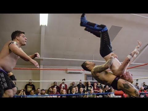 Back Body Drop + Piledriver Combo - Violence Is Forever vs. Maine State Posse - Limitless Wrestling