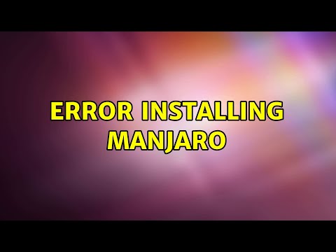 Error installing Manjaro