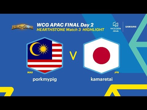 [HIGHLIGHTS] WCG 2019 Xi’an, APAC Final – Hearthstone, 3R, Malaysia vs Japan (ENG)