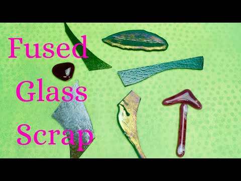 (FUSED GLASS) For the Garden using Scrap Glass