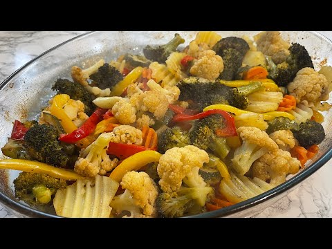 MIX DI VERDURE AL FORNO, Così buono che non rimane a tavola!!Ricetta semplice di verdure.😋