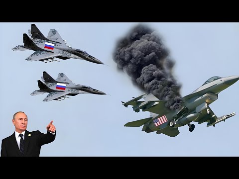 1 minute ago! Russian MIG 29 SM fighter jet pilots blow up all US F 16 fighter jets