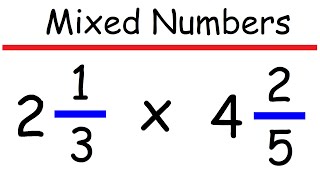 Multiplying Mixed Numbers - Math