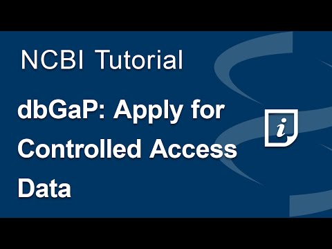 dbGaP: Apply for Controlled Access Data