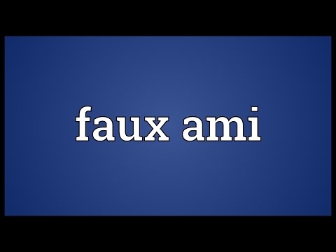 Faux ami Meaning
