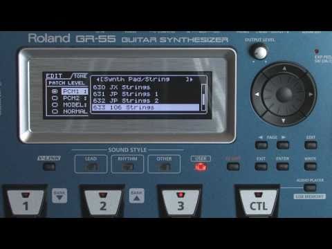 Roland GR-55 Guitar Synthesizer : Synth Pad / String Sounds