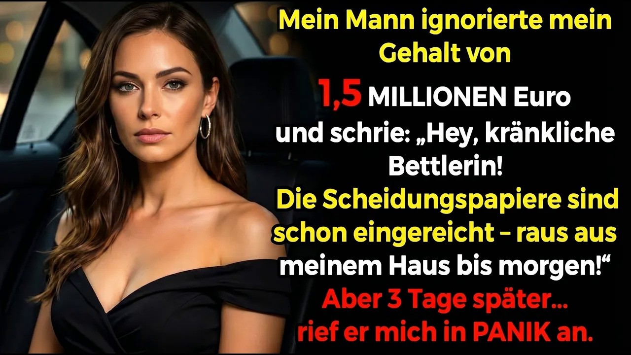 Mein Mann hielt mich für Arm💸, reichte die Scheidung ein und setzte mich vor die Tür