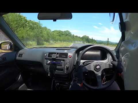Honda Civic EK4 on circuit