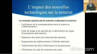 L'impact des nouvelles technologies sur le notariat