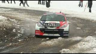 preview picture of video 'Rallye de Monté Carlo 2010 - Es 3 Burzet - Lachamp Raphaël'