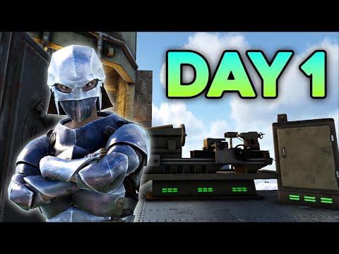 INSANE BASE PROGRESS ON MTS PALEO DAY 1! - ARK: Survival Evolved