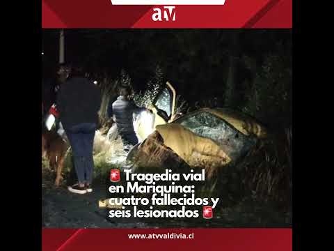 🚨 Tragedia vial en Mariquina: cuatro fallecidos y seis lesionados 🚨