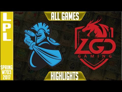 LGD vs Newbee Highlights All Games - LPL Spring 2017 W7D3 - LGD vs NB All Games