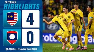 Download lagu Malaysia 4-0 Laos | ASEAN Hyundai Cup 2026 | Extended Highlights mp3