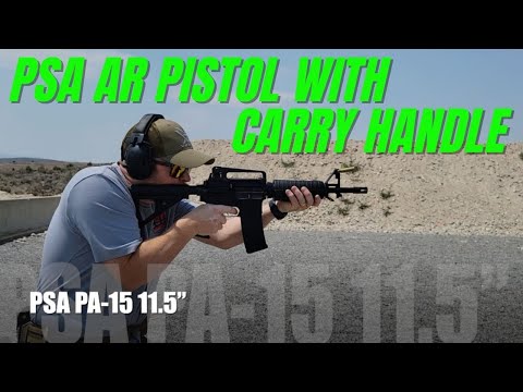 PSA PA-15 11,5" Karabiner-Länge BTR Classic Stealth Pistole mit Tragegriff