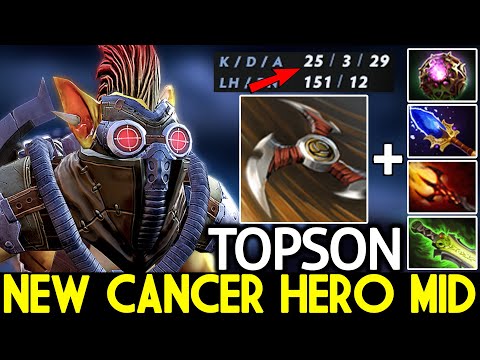 TOPSON [Bounty Hunter] New Cancer Hero Mid with Imba Scepter Dota 2