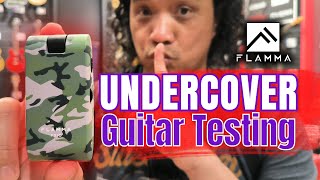 Video thumbnail for Undercover Guitar Testing at a Music Store! Flamma FX10 Headphone Amp by Perfecto De Castro