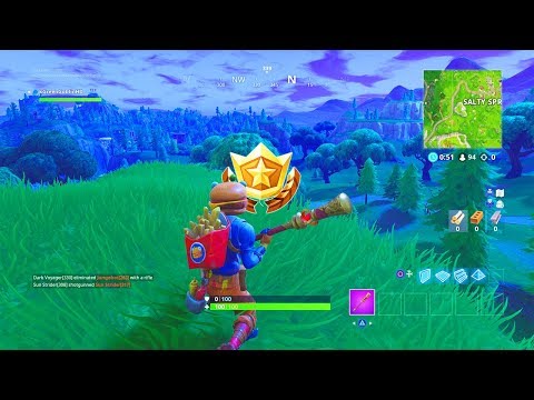 "Search where the Stone Heads are Looking" Location Fortnite Week 6 Challenges!