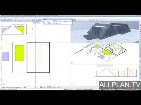 ALLPLAN.TV - Dach Gauben Erstellen mit Extrudieren und Ebenen TEIL 1