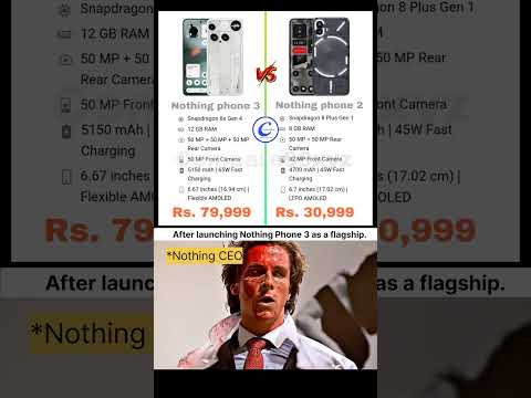 Nothing phone 3 vs Nothing phone 2 | Quick comparison | nothing phone 3 a true flagship 🤔 ?