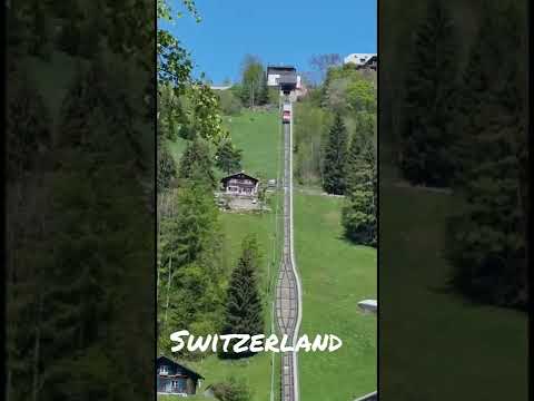 Switzerland Funicular Les Avants#shorts #subscribe