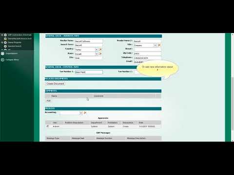 eBA- Vendor Master Maintenance Solution
