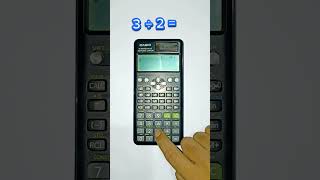 Fraction to Decimal in scientific calculator fx-991es plus #fraction #decimal #casiocalculator