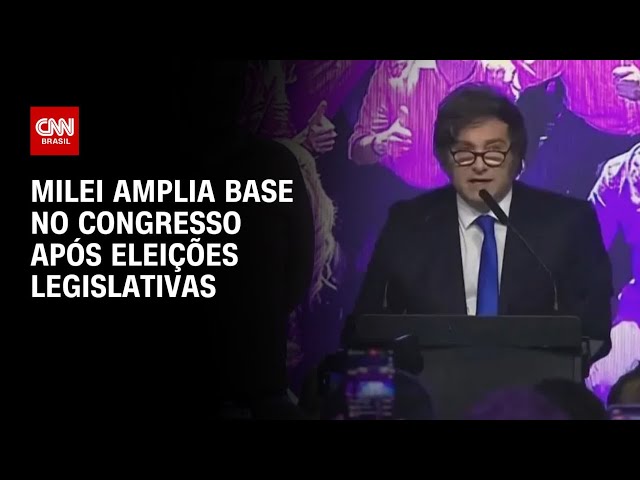 Milei promete mais reformas após vitória em eleições legislativas | LIVE CNN