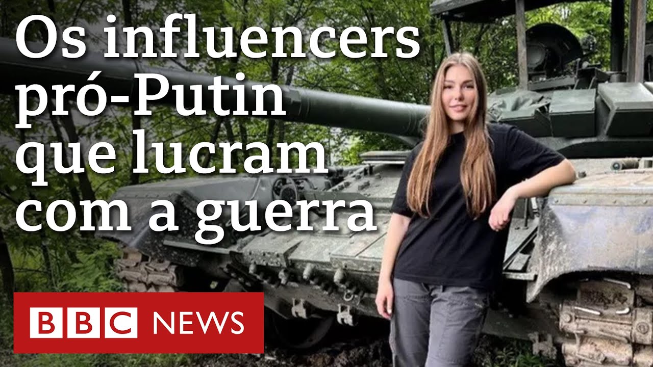 Guerra na Ucrânia: os influenciadores pró-Putin que lucram com o conflito