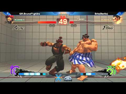 REVOX - GR.Bruno F1gh3rs (Akuma) Vs Brlo ( E.Honda) - SSF4 AE - Road To EVO